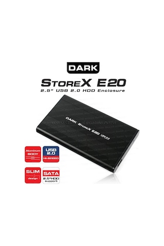 Dark Storex E20 2.5" Usb 2.0 Full Alüminyum Sata Disk Kutusu Dk-