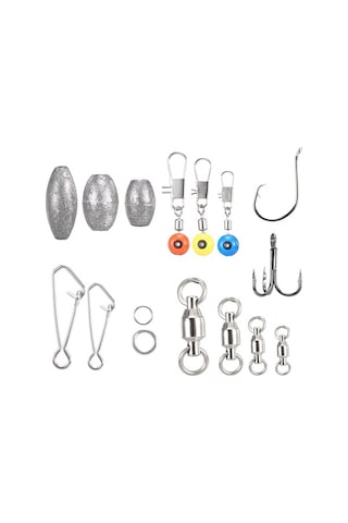 Ebitda 256 Parçalık Profesyonel Balıkçılık Seti - Kancalar, Ağırlıklar, Fırdöndüler Ve Aksesuarlar - Balıkçılık Hediyesi