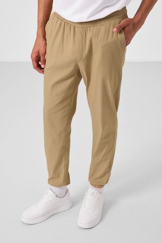 Tommylife Koyu Bej Standart Fit Dokuma Hafif Esnek Chino Erkek Pantolon - 82176 KOYU BEJ Koyu Bej