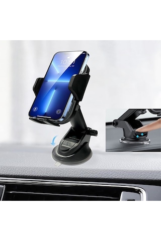 Hepu Teleskopik Vantuzlu Araç İçi Telefon Tutucu Ha-a11