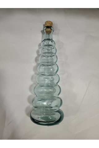 San Miguel Boğumlu Yağ Şişesi 400cc Cam İspanyol Mutfak Yağdanlık