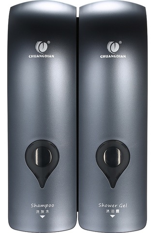 Chuangdıan Sabunluk 300 Ml 2 Hıçbır Sondaj Duvara Monte Çift,gri Diğer