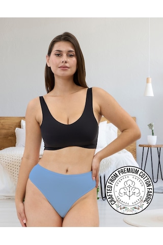 Alya Underwear Kadın Külot Yüksek Bel Tanga, Toparlayıcı - 2 Siyah, 1 Beyaz, 2 Ten S, M, L, Xl, 2xl - 5 Adet Multicolor-p15