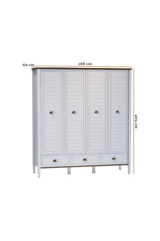 Meltem Kids Joy Genç Odası Dört Kapılı Dolap