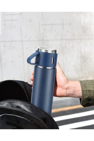 Kamp Termosu - Termos Seti - 500 Ml - 3 Adet Bardak 001