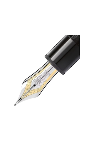 Montblanc Meisterstück 149 Platin Kaplamalı Dolma Kalem - Ef Uç 1 Siyah