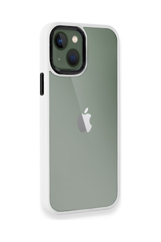 Apple Uyumlu iPhone 13 Kılıf Luna Lens Kamera Çerçeveli Silikon Kapak
