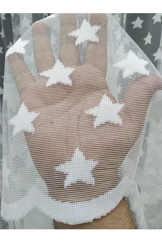 Tül Perde Yıldız Desenli Kaliteli Ve Uygun Fiyatlı (348230951)