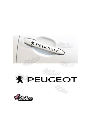 Peugeot Kapı Kolu Ve Jant Oto Sticker, Araba Sticker