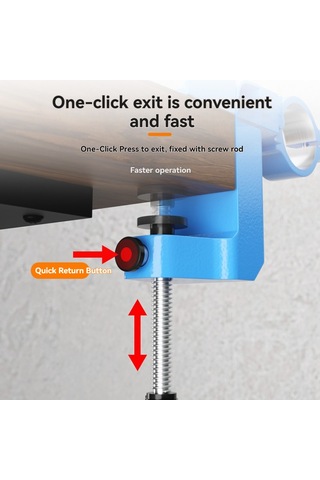 Yifomall 360 Derece Ayarlanabilir Alüminyum Matkap Sehpası, 38-43mm Tutucu, Dayanıklı Ve Pratik