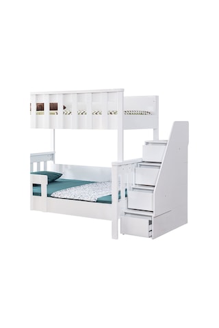 Ranza, Diva Mdf Profil Ayrılabilir Ranza - Beyaz 2 Adet Comfort Yatak 90 X 190 CM