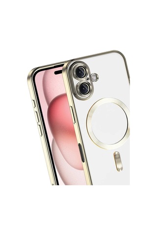 Gld-spt- Newface Apple Uyumlu iPhone 17 Kross Magneticsafe Kapak - Gold
