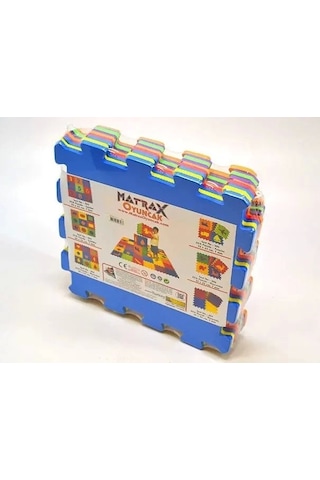 Eva Puzzle Oyun Matı Minder 7mm Geometrik Şekiller 33x33cm 9 Adet