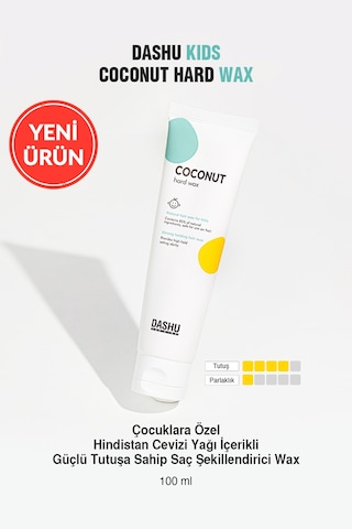 Çocuklara Özel, Hindistan Cevizi Yağı İçerikli, Güçlü Saç Şekillendirici Dashu Kids Coconut Hard Wax