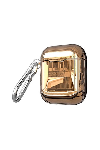 Apple AirPods Uyumlu Kılıf Zore Airbag 08 Silikon Rose Gold