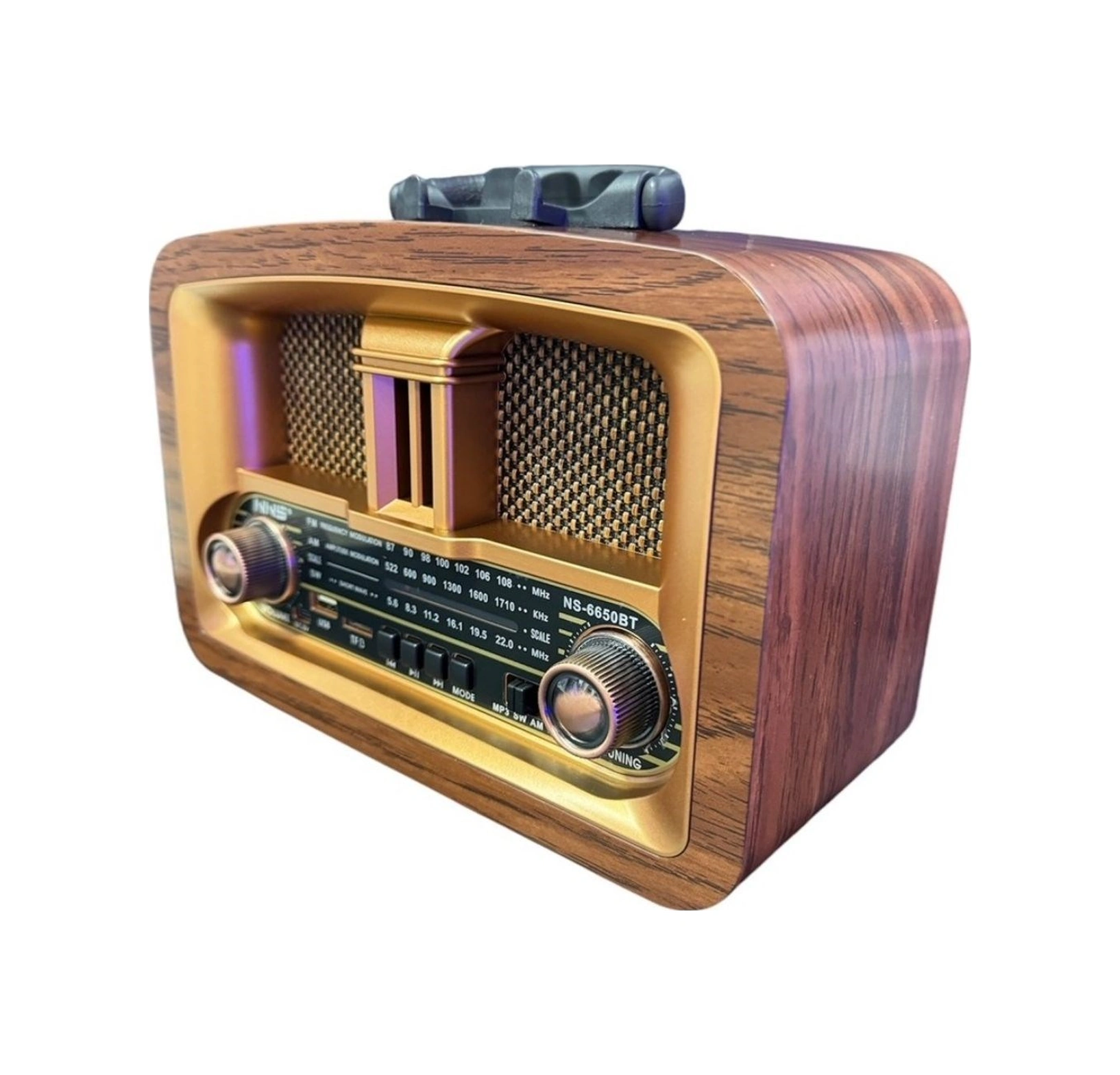 Hobibahçem Taşınabilir Klasik Am/fm/sw Retro Ev Radyo Usb İle Şarj Olabilen Retro Radyo