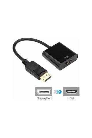 Displayport To HDMI Dönüştürücü Adaptör DP Display Port Çevirici