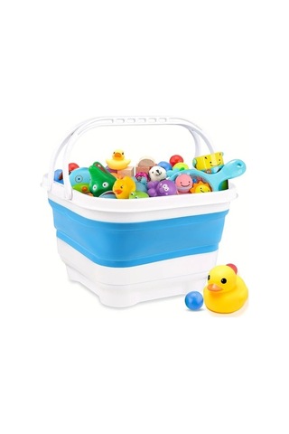 Fastbuy Challenger Gri Katlanabilir Hızlı Kuruyan Banyo Oyuncak Organizatörü Çıkarılabilir Tabanlı Gri