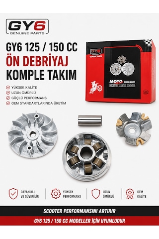 Gy6 125 / 150 Cc Ön Debriyaj Komple Takım - Scooter Ön Varyatör Seti Debriyaz Seti