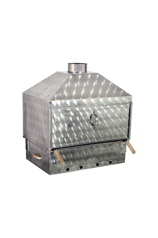 60X40  Set Üstü Davlumbazlı Maltız Izgaralı Mangal MTH-368