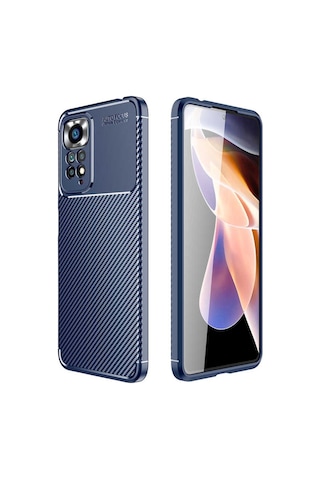 Xiaomi Redmi Note 11 Pro 5G Kılıf Karbon Silikon Case Kapak
