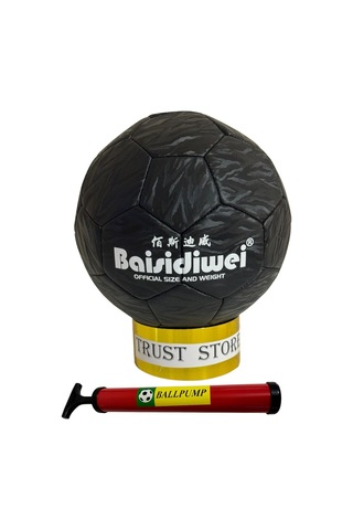 Baisidiwei Futbol Topu 286 Siyah No:5 + Pompa Siyah