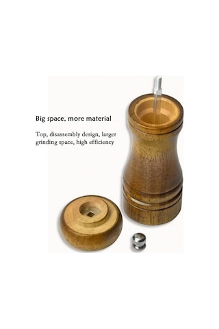 Dancemonkey Klasik Ahşap Baharat Değirmeni, Moda Ahşap Seçenekleri Kahverengi