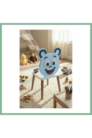 Bşkvirgo Happy Face Çocuk Sandalyesi Mavi Bsk2026