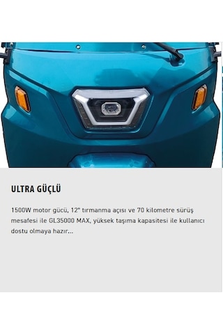Kuba Gl35000 Elektrikli Pikap Kabinli Yeşil