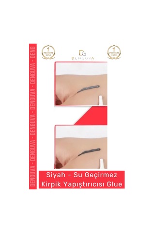 Glue Güçlü Kalıcı Doğal Pratik Uygulama Su Geçirmez Kirpik Yapıştırıcısı Glue Siyah Renk
