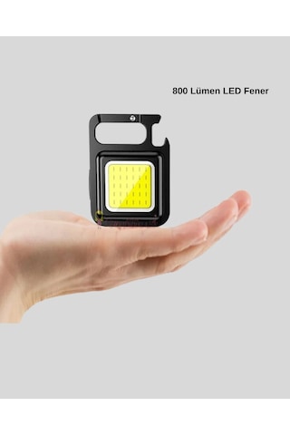 Süper Parlak 800 Lümen Led Fener Usb Şarjlı, 3 Işık Modlu, Mini Taşınabilir Ve Anahtarlık Tipi Yeni Nesil Sarı