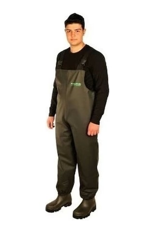 Pollyraın Pvc Bahçıvan Tulum Haki Renk Haki