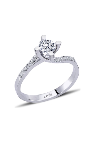 Lova Toplam 0,55 Karat Pırlanta Tektaş Yüzük - 1070063