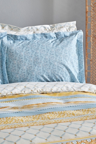 Karacahome Sarah Anderson Carlene Çift Kişilik Nevresim Takımı Sarı