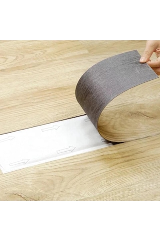 Nwyp03 Naturel Bej Yapışkanlı Ahşap Pvc Yer Döşeme Parkesi