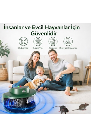 Pro Smart One Repeller Ultrasonik-elektronik Fare Haşere Akrep Yarasa Kovucu
