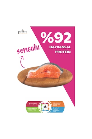 Petline Sterilised Düşük Tahıllı Kısırlaştırılmış Somonlu Yetişkin Kedi Maması 2 x 10 KG