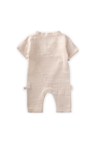 Cigit Organic Kruvaze Müslin Tulum 0-9 Ay Naturel Beyaz