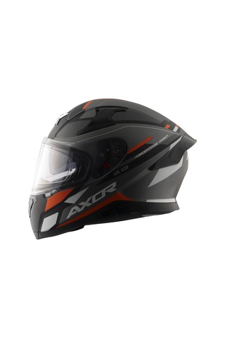 Axor Apex/Turbine Full Face Kask Parlak Siyah - Turuncu