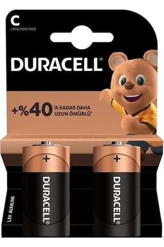 Duracell Lr14/mn1400 C Orta Boy Pil 2'li Paket