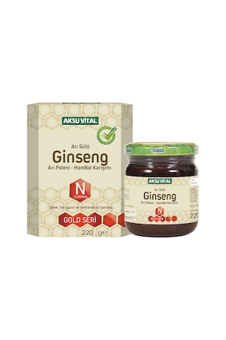 Aksuvital Ari Sütü Bal Polen Ginseng 13000 MG -
