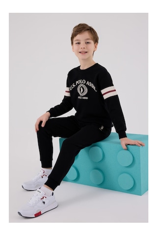 U.s. Polo Assn. Siyah Erkek Çocuk Eşofman Takımı Siyah