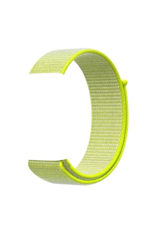Apple Uyumlu Watch 38-40 Kumaş Kayış - Sarı