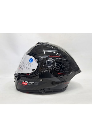 Mt Thunder 4sv R Luminence D1 Şefaf Vizörlü Kask Parlak Renk - Iç Güneş Vizörlü Sİyah