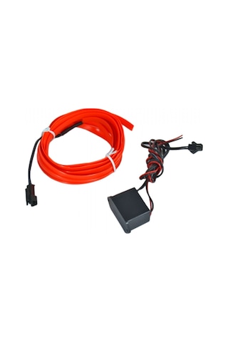 Carub İp Neon Araç İçi Torpido Ledi Esnek 2 Metre 12V Kırmızı BR4327556