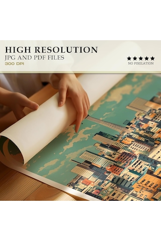 Japon Tokyo Posteri, Duvar Sanatı, Japon Duvar Sanatı