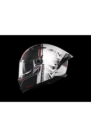Mt Helmets Braker Sv Charm A1 Motosiklet Kaskı Beyaz - Siyah