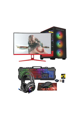 Ramtech TREND X100 i5-9400F 32 GB 960 GB SSD 8 GB RX580 27" Free Dos Masaüstü Bilgisayar