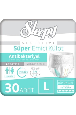 Sleepy Sensitive Emici Külot Large 30 Adet L