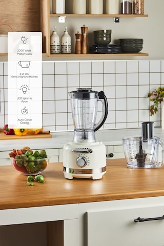 Karaca Multiblend Artisan Retro 1000 W Mutfak Robotu